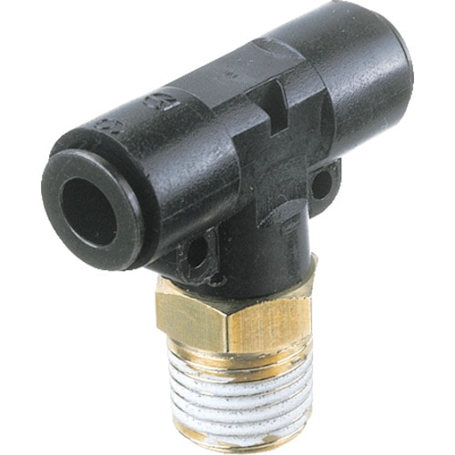 トラスコ中山 チヨダ フジメイルブランチティ(樹脂) 8mm・R1/8(ご注文単位1個)【直送品】