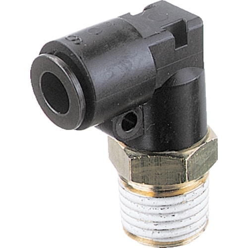 トラスコ中山 チヨダ フジメイルエルボ(樹脂) 8mm・R1/4(ご注文単位1個)【直送品】