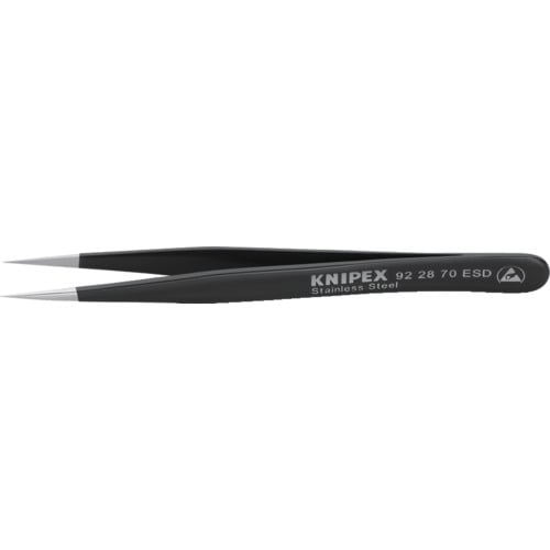 トラスコ中山 KNIPEX 9228-70ESD 精密ピンセット 110mm(ご注文単位1本)【直送品】