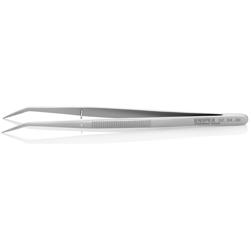 トラスコ中山 KNIPEX 9234-36 精密ピンセット 155mm ガイドピン付(ご注文単位1本)【直送品】