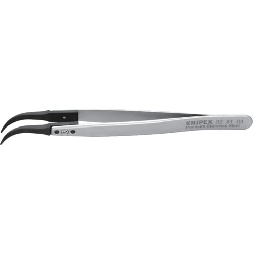 トラスコ中山 KNIPEX ESDチップ交換式ピンセット 130mm 337-2656(ご注文単位1本)【直送品】