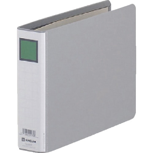 トラスコ中山 キングジム キングファイルG A5E グレ- 828-5262(ご注文単位1冊)【直送品】