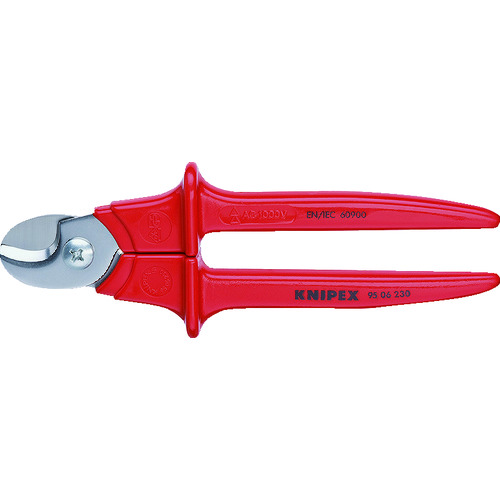 トラスコ中山 KNIPEX 9506-230 絶縁ケーブルカッター 1000V(ご注文単位1個)【直送品】