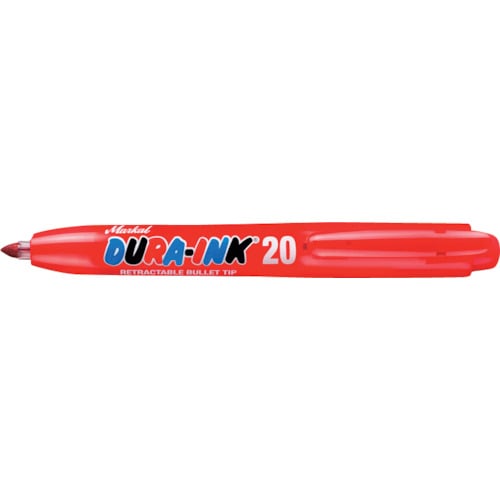 トラスコ中山 Markal 工業用マーカー DURAINK20 赤（ご注文単位1本）【直送品】