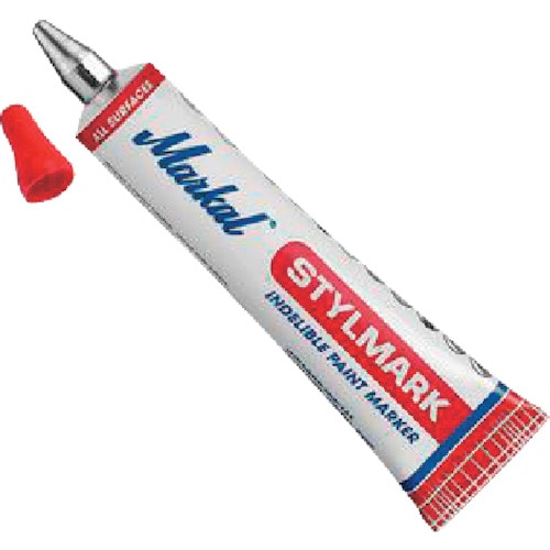 トラスコ中山 Markal チューブマーカー STYLMARK 赤（ご注文単位1本）【直送品】