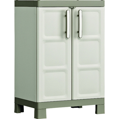 トラスコ中山 KETER 樹脂製物置エクセレンス 650X450X970 2段(ご注文単位1台)【直送品】