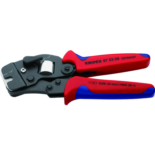 トラスコ中山 KNIPEX 9753-09 ワイヤーエンドスリーブ圧着ペンチ(ご注文単位1個)【直送品】