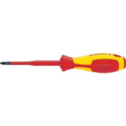 トラスコ中山 KNIPEX 1000V 絶縁ドライバー (+1)(ご注文単位1本)【直送品】