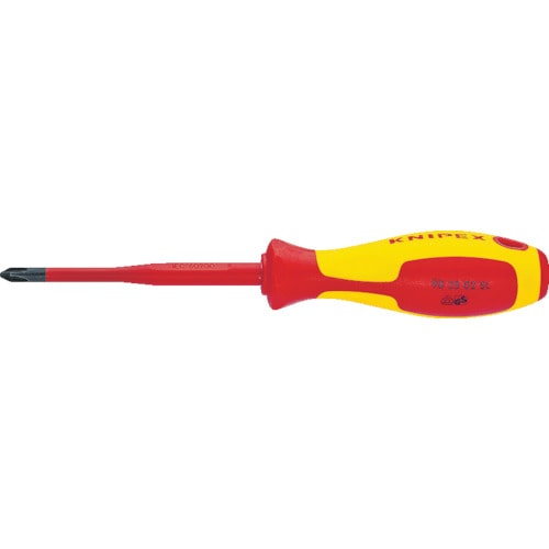 トラスコ中山 KNIPEX 1000V 絶縁ドライバー (+1)ポジドライブ型(ご注文単位1本)【直送品】