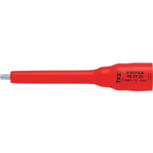 トラスコ中山 KNIPEX 1000V絶縁ソケットT×25(ご注文単位1個)【直送品】