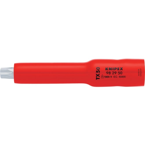 トラスコ中山 KNIPEX 1000V絶縁ソケットT×50(ご注文単位1個)【直送品】