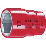 トラスコ中山 KNIPEX 絶縁ソケット 3/8X11mm(ご注文単位1個)【直送品】