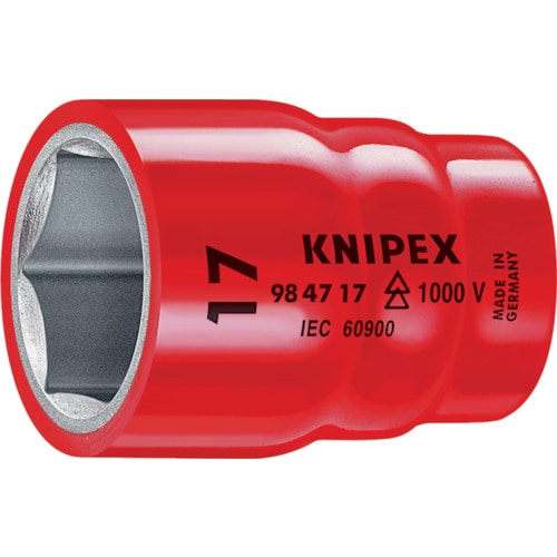 トラスコ中山 KNIPEX 絶縁1000Vソケット 1/2 14mm(ご注文単位1個)【直送品】