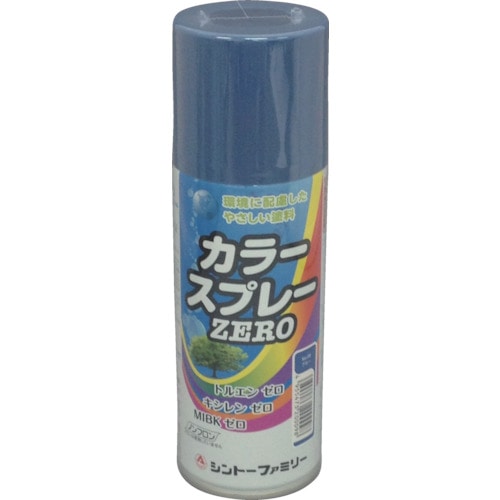 トラスコ中山 シントー カラースプレーゼロ ブルー(ご注文単位1本)【直送品】