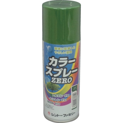 トラスコ中山 シントー カラースプレーゼロ グリーン(ご注文単位1本)【直送品】