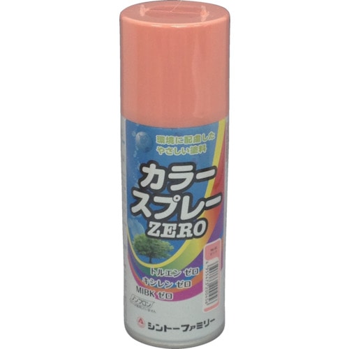 トラスコ中山 シントー カラースプレーゼロ ピンク(ご注文単位1本)【直送品】