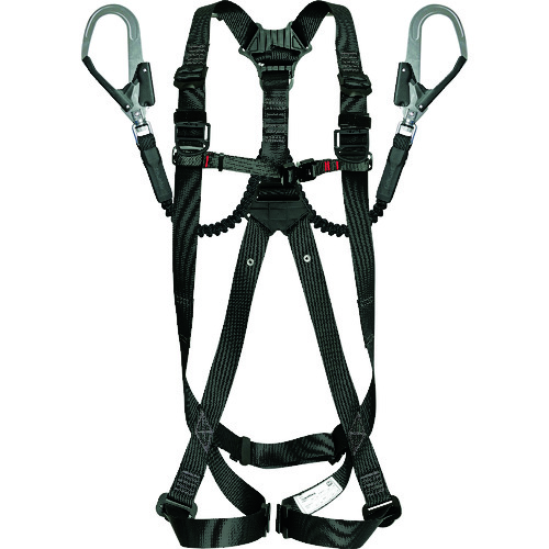 トラスコ中山 タジマ ハーネスGS 蛇腹 ダブルL2セット 黒 Mサイズ(ご注文単位1個)【直送品】