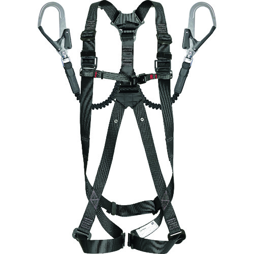 トラスコ中山 タジマ ハーネスGS 蛇腹 ダブルL2セット 黒 Sサイズ(ご注文単位1個)【直送品】