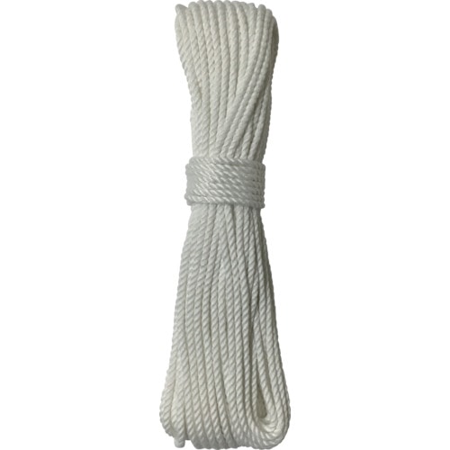 トラスコ中山 ユタカメイク ロープ ポリエステルロープ3ッ打 3mm×20m(ご注文単位1巻)【直送品】