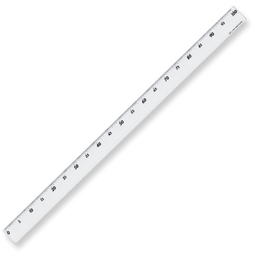 トラスコ中山 共栄プラスチック メタクリル直線定規 100cm（ご注文単位1本）【直送品】