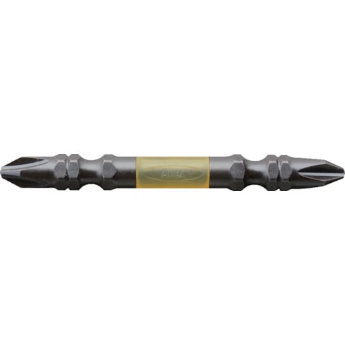 トラスコ中山 アネックス 黒龍靭ビット タフ 2本組 ＋2×65（ご注文単位1パック）【直送品】