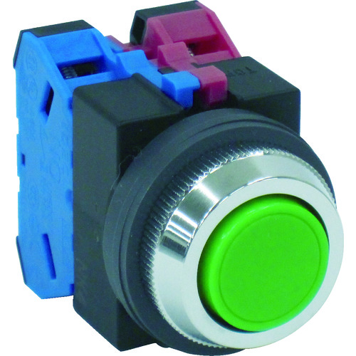 トラスコ中山 IDEC Φ25丸平形押しボタンスイッチ 128-6017(ご注文単位1個)【直送品】