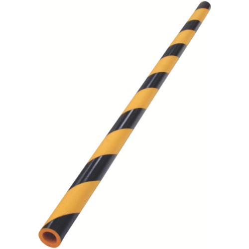 トラスコ中山 カーボーイ 安心クッション 丸型90cm 内径17mm ブラック/イエロー(ご注文単位1本)【直送品】