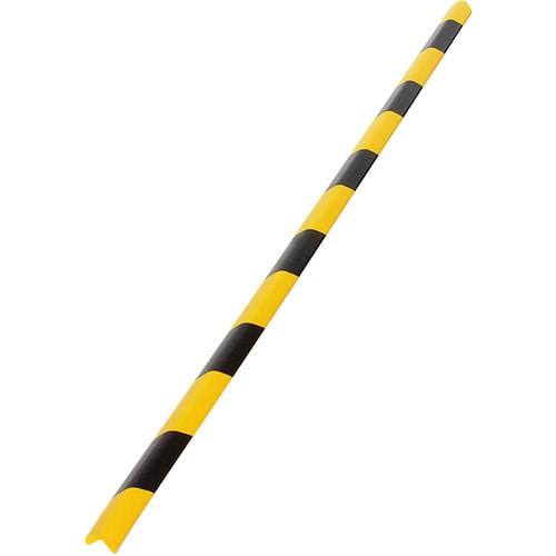 トラスコ中山 カーボーイ 安心クッション L字型90cm 細 ブラック/イエロー(ご注文単位1本)【直送品】