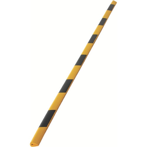 トラスコ中山 カーボーイ 安心クッション はさみこみ型 内幅5mm ブラック/イエロー(ご注文単位1本)【直送品】