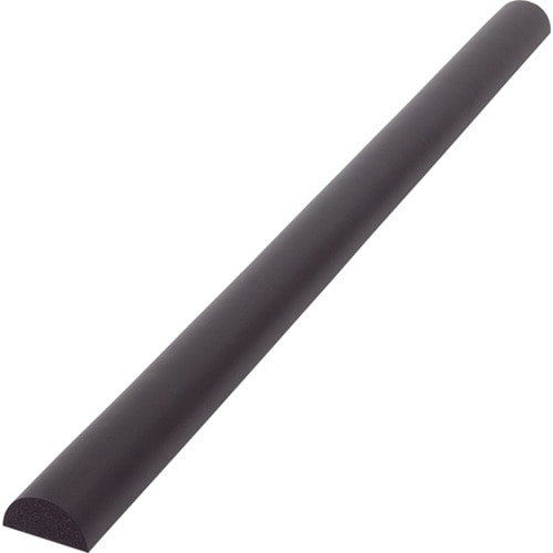 トラスコ中山 カーボーイ 安心クッション 半円型90cm ブラック(ご注文単位1本)【直送品】
