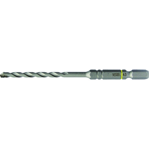 トラスコ中山 ベッセル クッションドリルコンクリート用ACD 4.5mm(ご注文単位1本)【直送品】