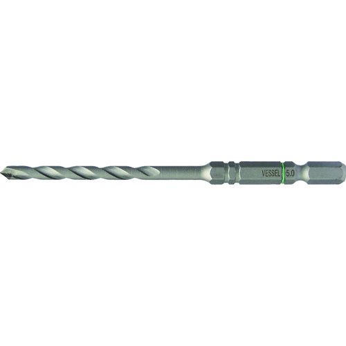 トラスコ中山 ベッセル クッションドリルコンクリート用ACD 5.0mm(ご注文単位1本)【直送品】