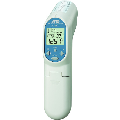 トラスコ中山 A&D 赤外線放射温度計 測定温度範囲-60~500℃(ご注文単位1個)【直送品】