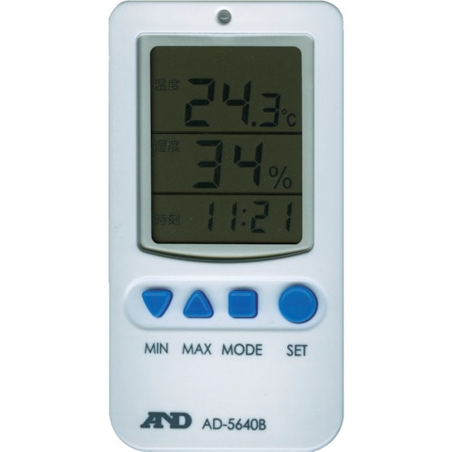 トラスコ中山 A&D 温度湿度アラーム付き温湿度計(ご注文単位1個)【直送品】