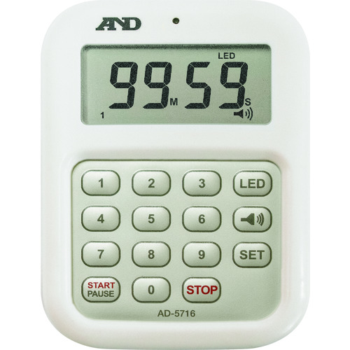 トラスコ中山 A＆D 大音量デジタルタイマー(100分形デジタルタイマー) AD-5716（ご注文単位1台）【直送品】