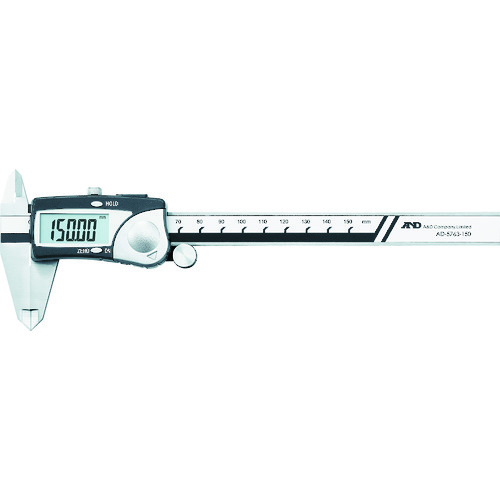 トラスコ中山 A&D 防滴ステンレスデジタルノギス 150mm(ご注文単位1本)【直送品】
