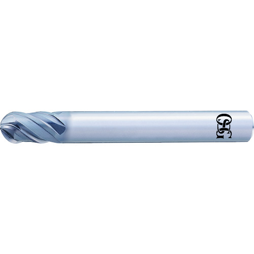トラスコ中山 OSG 超硬ボールエンドミル 高硬度鋼用高能率型 4刃 AE-BM-H ボール半径5mm 刃径15mm 8549610(ご注文単位1本)【直送品】
