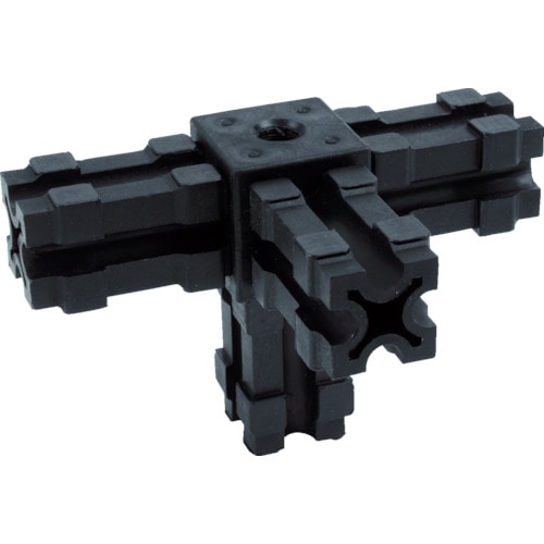 トラスコ中山 TRUSCO 25mmアルミフレーム用ジョイント 4方向 穴付き(ご注文単位1個)【直送品】
