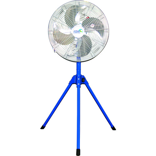 トラスコ中山 アクアシステム 無給油エアモーター式工場扇 スタンド型 (アルミハネ45cm)(ご注文単位1台)【直送品】