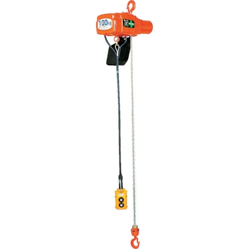 トラスコ中山 象印 単相200V小型電気チェーンブロック(1速型)160kg・3M (αH-016 3m)(ご注文単位1台)【直送品】