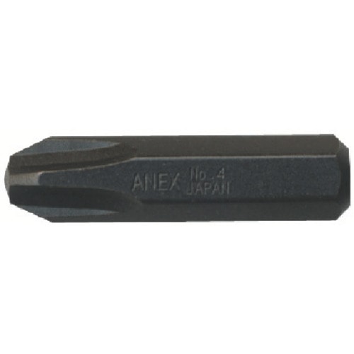 トラスコ中山 アネックス インパクトドライバー用ビット +4×36 対辺8mm六角軸(ご注文単位1個)【直送品】