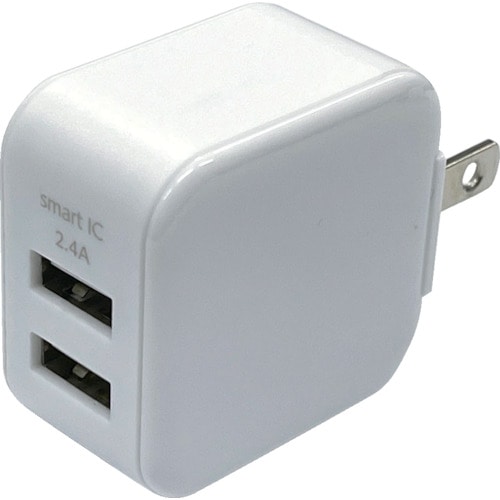 トラスコ中山 エアージェイ USB充電器 スリムキューブ充電器(ご注文単位1個)【直送品】