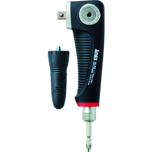 トラスコ中山 アネックス ビット用アタッチメント ソケット用 強靭L型アダプター 3/8 ヘッド幅58mm 全長185mm(ご注文単位1個)【直送品】