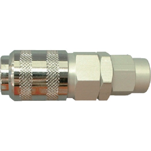 トラスコ中山 チヨダ 金属カップリング ハイコックソケット(ホース継手タイプ) 6mm×9mm(ご注文単位1個)【直送品】