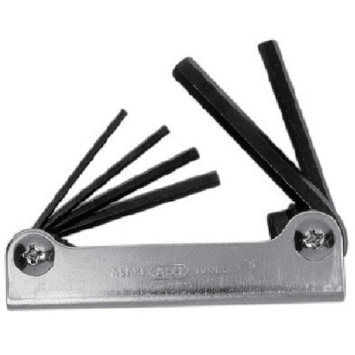 トラスコ中山 ASH ナイフ式六角棒レンチセット6本組(ご注文単位1セット)【直送品】