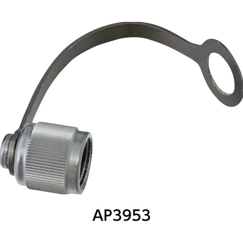 トラスコ中山 アサダ 1/4 ストラップ付メタルキャップ (4個入)(ご注文単位1パック)【直送品】
