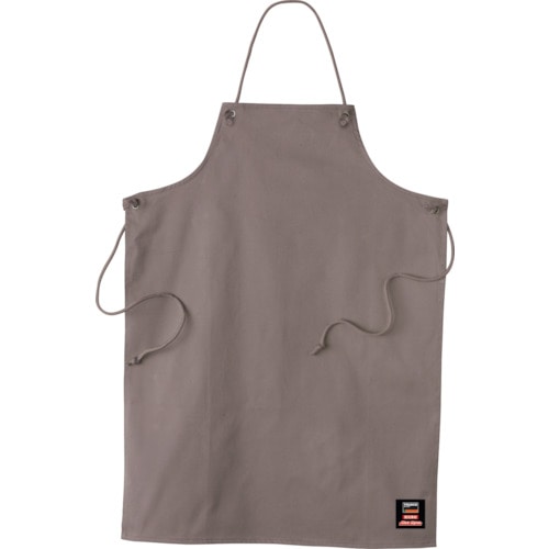 トラスコ中山 TRUSCO 防炎エプロンセミロング グレー(マックスダイナ)(ご注文単位1着)【直送品】