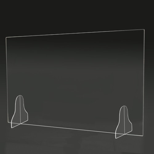 トラスコ中山 マグエックス 卓上アクリルパーテーション 窓無 900×600(ご注文単位1箱)【直送品】