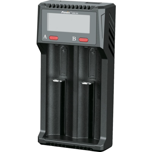 トラスコ中山 FENIX LED懐中電灯(充電式) リチウムイオン充電池専用充電器 ARE-D2 Dシリーズ(デジタルパネル付) 幅62×奥行30×高さ123mm(ご注文単位1個)【直送品】