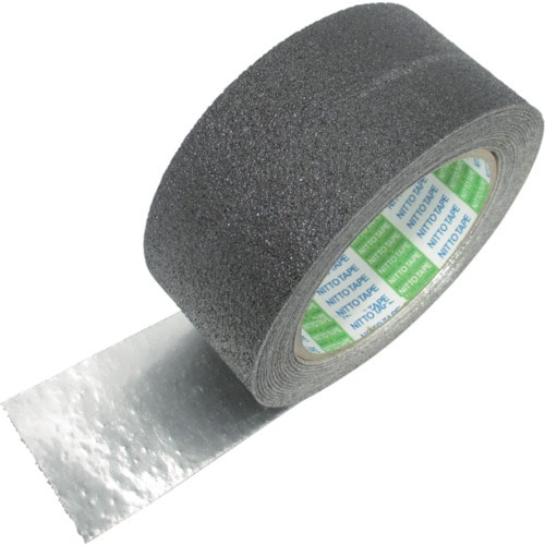 トラスコ中山 日東 アンチスキッドテープ(屋外用) AS-127 凹凸面用 1.0mm×100mm×5m ブラック(ご注文単位1巻)【直送品】